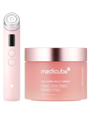 Medicube Skin Boost Duo - Age-R Booster ProEx Pink and Collagen Niacinamide Jelly Cream 110ml