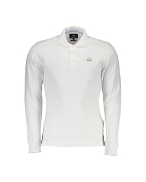 La Martina Elegante Slim Fit Polo met Borduursels