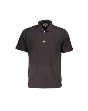 La Martina Zwarte Katoenen Polo Shirt voor Mannen