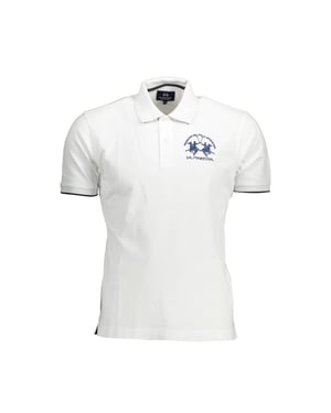 La Martina Witte Katoenen Poloshirt voor Mannen