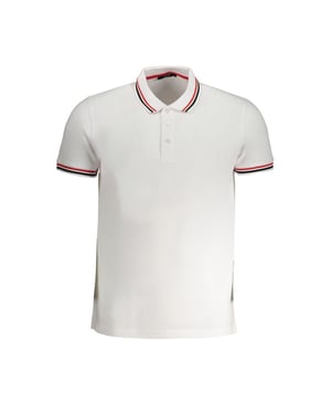Cavalli Class Bianco Katoenen Heren Polo Shirt
