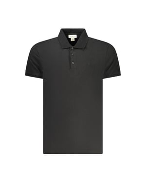 Calvin Klein Svart Bomullspolo för Herrar