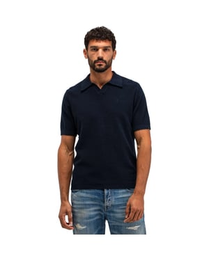 Butcher of Blue Boucle knit polo