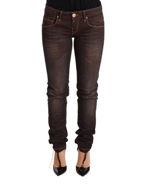 Acht Slim Fit Brown Jeans