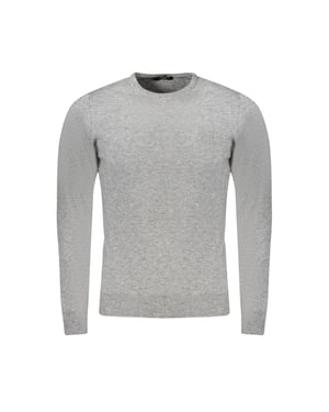 Cavalli Class Grijs Viscose Herenpullover