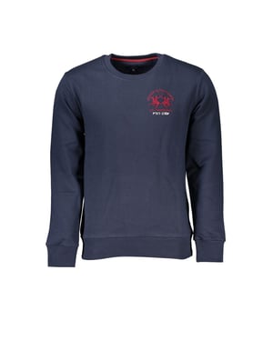 La Martina Blauwe Katoenen Heren Sweatshirt