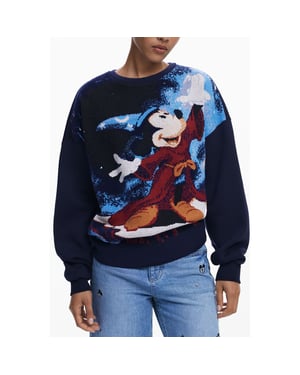 Desigual Blu Katoenen Vrouwen Sweatshirt