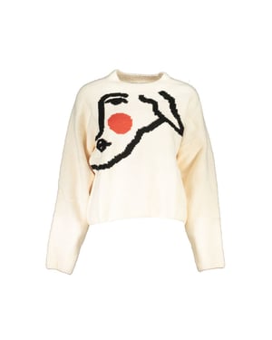 Desigual Bianco Akriek Vrouwen Sweater