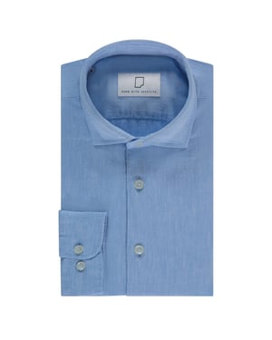 Born with Appetite Overhemd heren avenue li-co ws plain shirt l bwa26107av01/4003