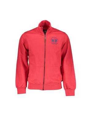La Martina Rosso Katoenen Heren Sweatshirt