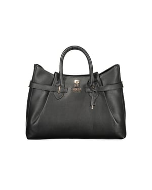 Guess Jeans Zwarte Polyurethaan Vrouwen Handtas