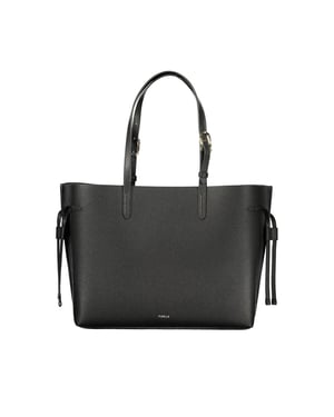 Furla Zwarte Leren Dameshandtas