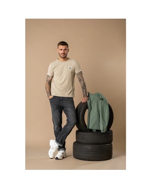 Petrol Industries Heren shirt m-1060-tsr623 7130 light tan