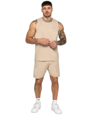 Enzo | Heren gym trainingspak met vest en korte broek