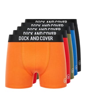 Duck And Cover Thriller 5pk Boxer Shorts Mens
