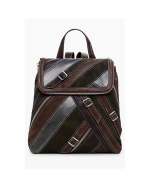 Desigual Marrone Polyurethaan Dames Rugzak