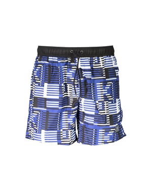 Karl Lagerfeld Blu Polyester Heren Zwem Boxer