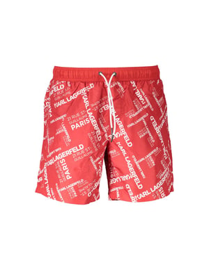 Karl Lagerfeld Rosso Polyester Heren Zwem Boxer
