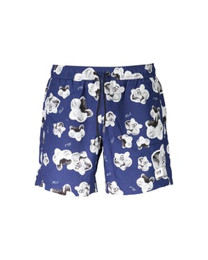 Karl Lagerfeld Blauw Polyester Heren Zwem Boxer