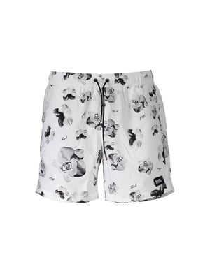 Karl Lagerfeld Bianco Polyester Heren Zwem Boxer