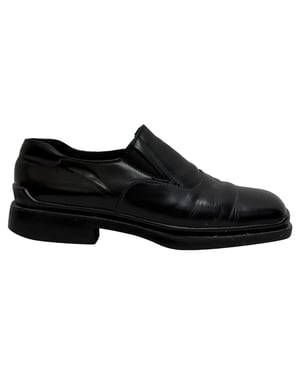 Prada Loafers med fyrkantig tå i svart läder