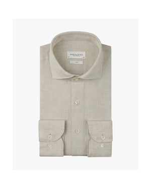 Profuomo Ppxh10017k shirt cutaway sf sand