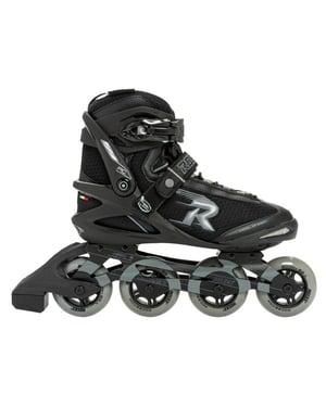 Roces pic tif 80 black-grey inline skate heren -