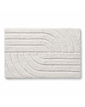 Casa di Elturo Badmat katoen boho waves /wit – 50 x 80 cm
