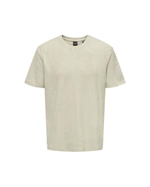 Only & Sons Onsmarco life reg palm jacquard ss