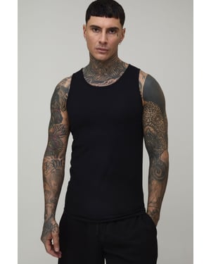 Tall Basic Regular Fit Ribbed Vest