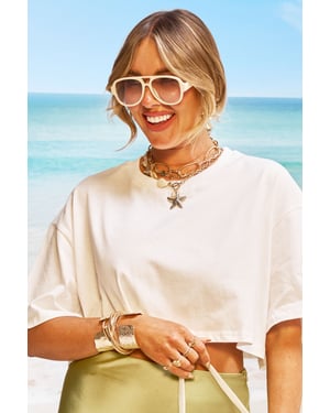 Retro Aviator Sunglasses