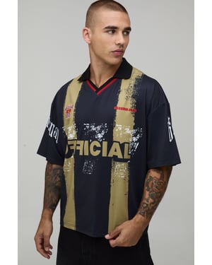 Oversized Boxy Official Stripe Sports Top