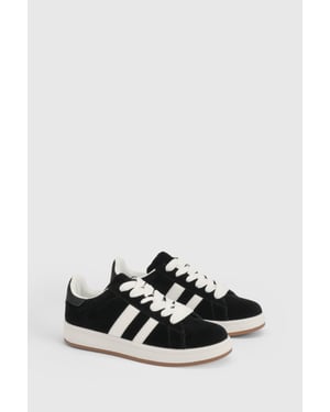 Lottie Faux Suede Lace Up Trainers