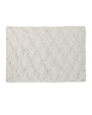 Casa di Elturo Badmat katoen boho grid /wit – 50 x 80 cm