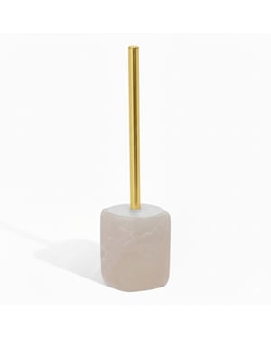 Casa di Elturo Toiletborstel elvora – marmerlook met gouden steel – luxe wc