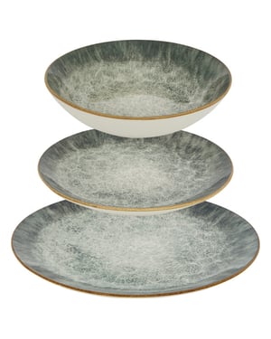 Casa di Elturo 12-delige porseleinen serviesset elysian /beige 4 dinerborden, 4