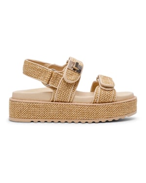 Steve Madden Bigmona nat raffia dames sandalen