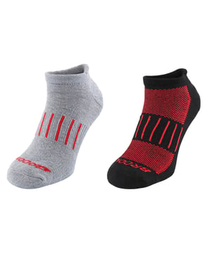 Brooks 2-Pack Ghost Midweight Black/Grey Running Socks