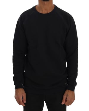 Daniele Alessandrini Blue Crewneck Cotton Sweater