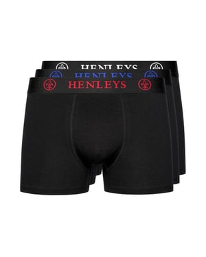 Henleys Trilock Mens Boxer Shorts 3pk