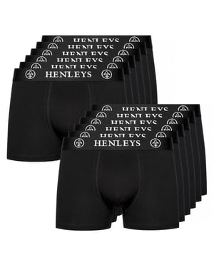 Henleys McBlacken Boxer Shorts 12pk Mens