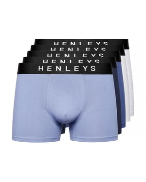 Henleys Inkset Boxer Shorts 5pk Mens
