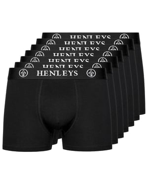 Henleys McBlacken Boxer Shorts 7pk Mens