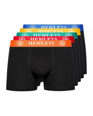 Henleys Primas Boxer Shorts 5pk Mens