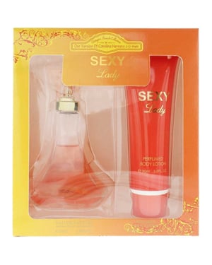 Designer French Collection Sexy Lady Gift Set 100ml EDP Spray + Body Lotion 90Ml