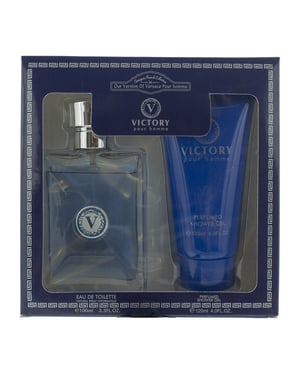Designer French Collection Victory Gift Set 100ml EDT Spray + Shower Gel 120ml
