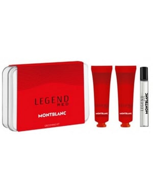 Mont Blanc Legend Red Grooming Kit Set EDP 7.5ml + Face Cream 30ml + Cleansing Gel 30ml