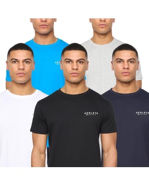 Henleys Henycore Mens T-Shirt 5pk
