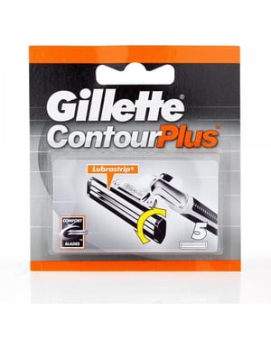 Gillette Contour Plus Rakblad 5-pack - Reservblad