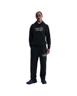 Nike Sportswear Club Mens Black Fleece Hooded Tracksuit